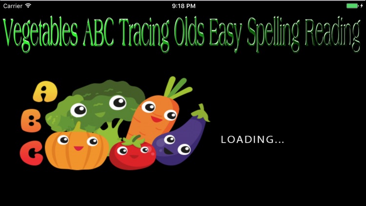 Vegetables ABC Tracing Olds Easy Spelling Reading screenshot-4