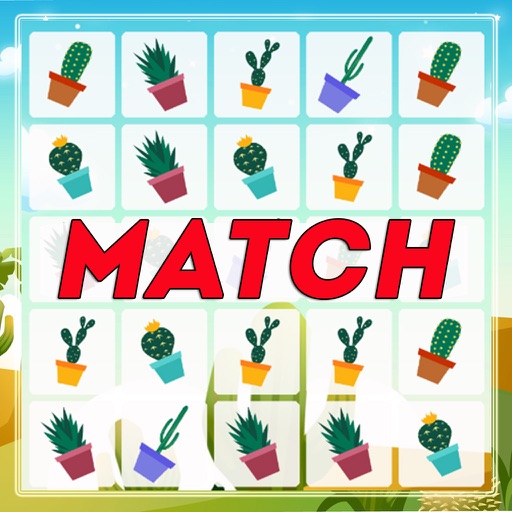 Touch image Matching Magic Timer Game Cactus Art Icon