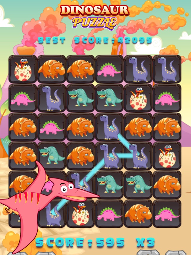 恐竜パズルマッチ3ゲーム楽しい遊び をapp Storeで