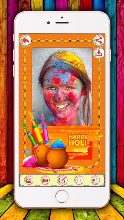 Holi Photo Frames - Festival of Colors Pic Editor screenshot-3