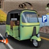 Tuk Tuk Rikshaw Transporter 3d Parking