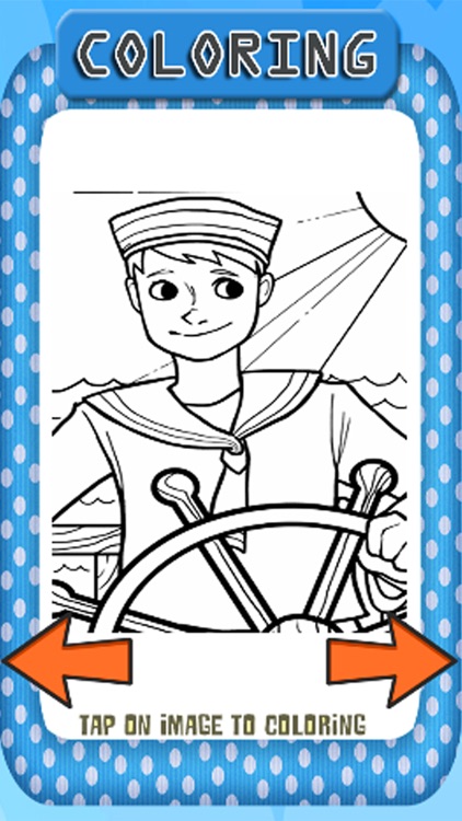 Captain And Boat Coloring Book Game Edition