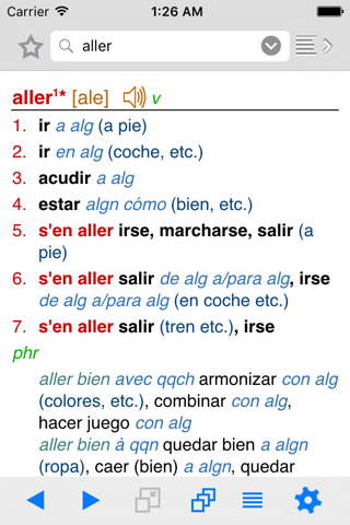 Lingea French-Spanish Advanced Dictionary screenshot 2