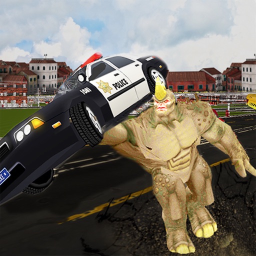 Crazy Rhino Man City Attack: Gangster 3D Shooting iOS App
