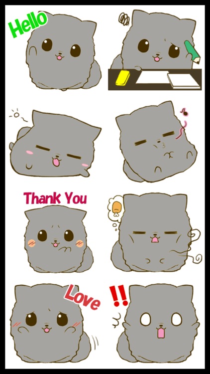 Fluffy Kitty 2 Stickers screenshot-3