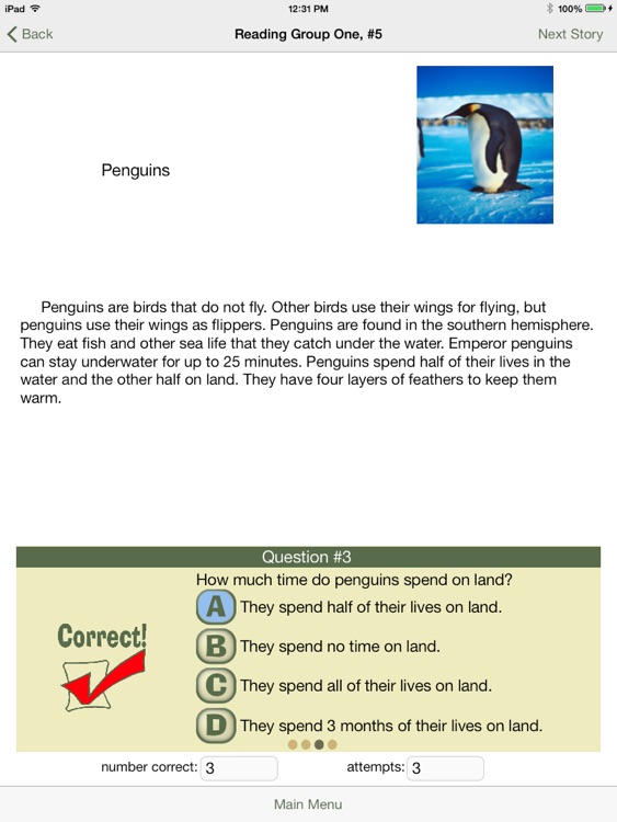 Reading Comprehension: Animals, Grades 2-3