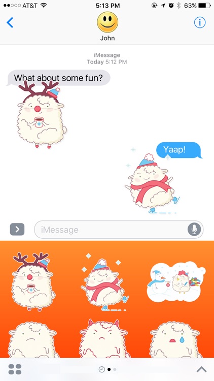 Funny and Fluffy Sheep Stickers