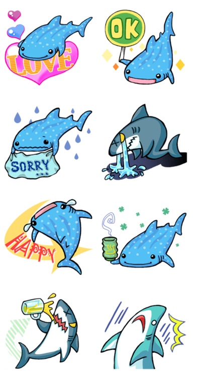 Shark Party Stickers screenshot-3