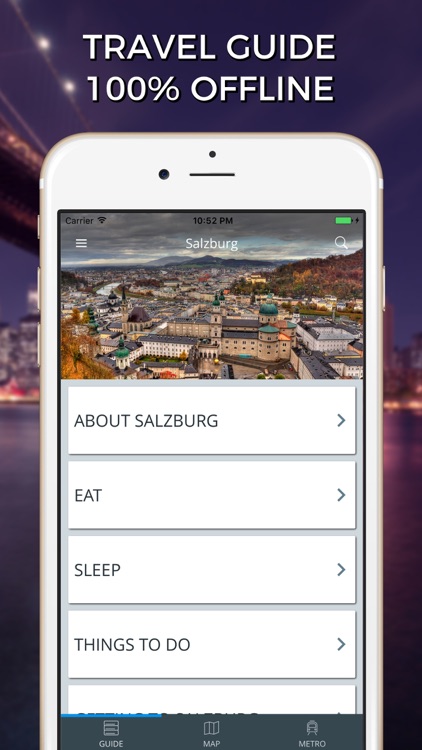 Salzburg Travel Guide with Offline Street Map