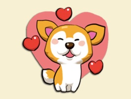 Make your conversations cuter with these Golden Puppy Cam Sticker