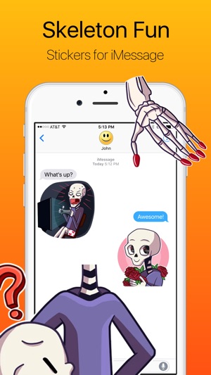 Fun with Skeleton Stickers