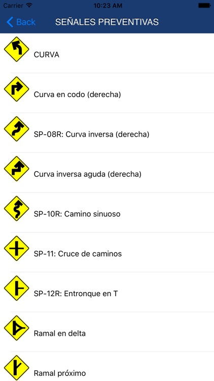 Señales de tráfico en México