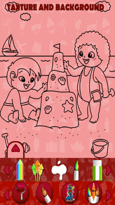 Summer Vacation Kids Coloring Book screenshot 4