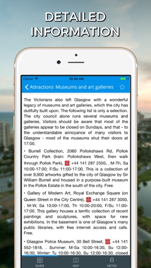 Glasgow Travel Guide with Offline Street Map(圖2)-速報App