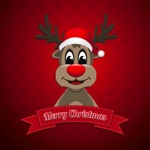 Merry Christmas  Happy New Year Stickers 2017