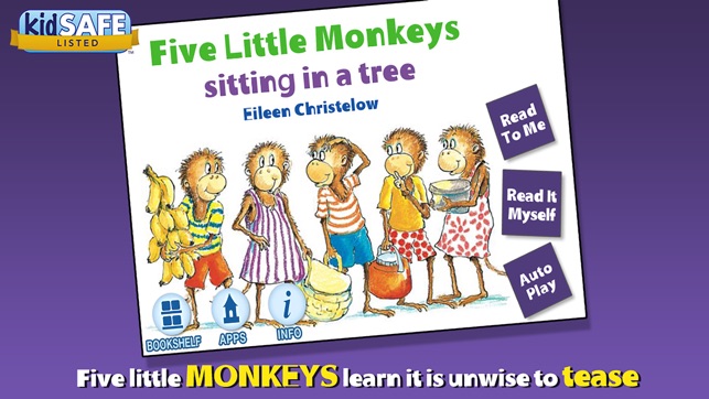 Five Little Monkeys Sitting in a Tree(圖1)-速報App