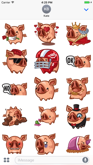 Mr Piggy - Cute pig stickers for iMessage(圖1)-速報App