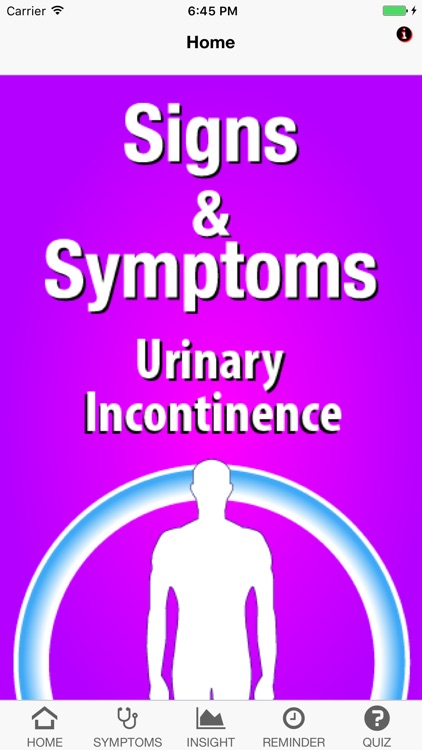 Signs & Symptoms Urinay Incontinence