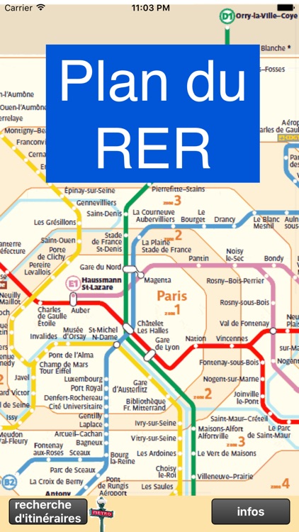 Métro RER de Paris - plan et tinéraire optimal screenshot-3