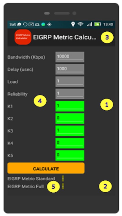 EIGRP Metric Calculator