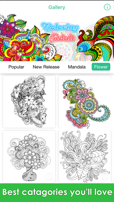 How to cancel & delete Coloring Me : Coloring Book for Adults from iphone & ipad 1