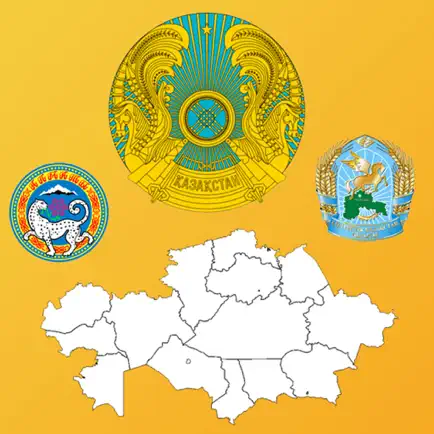 Kazakhstan Region Maps, Capitals and Emblems Cheats