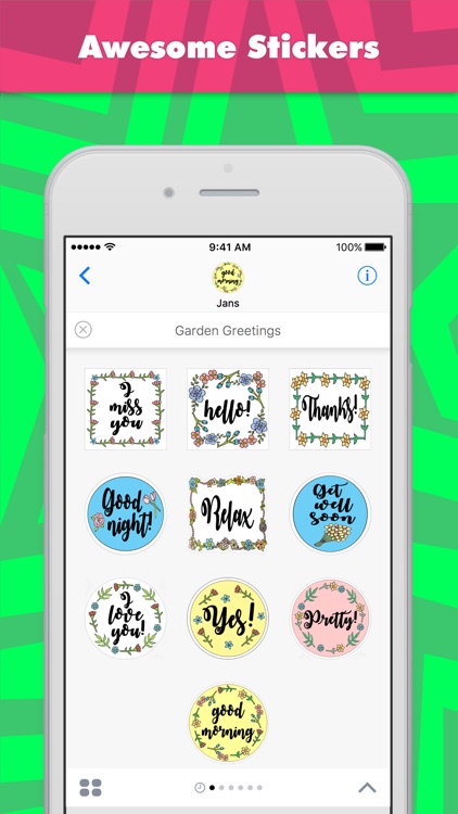 Garden Greetings stickers by jans