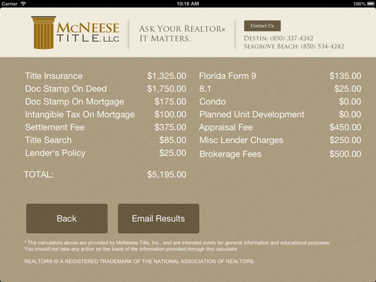 McNeese Title, LLC for iPad