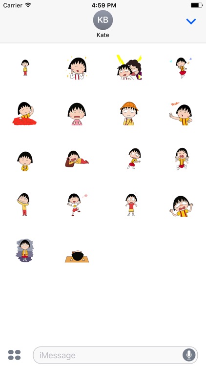 Animated Chi-bi Maruko Stickers For iMessage