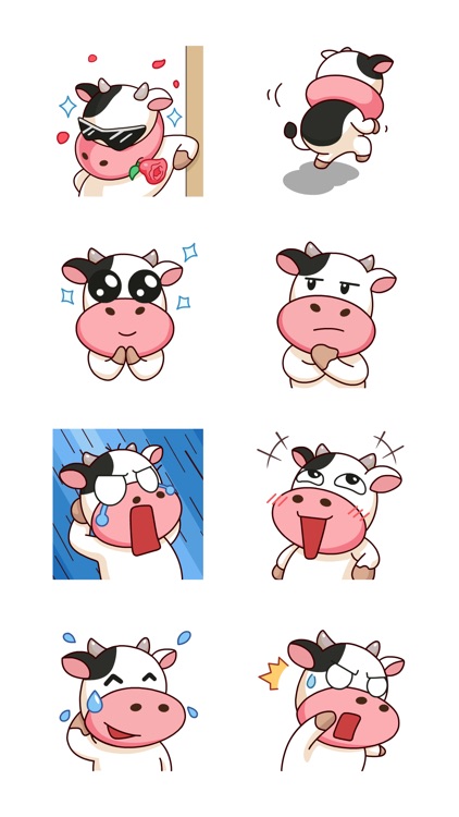 Momo Cow Sticker Pack