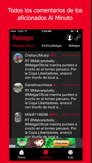 Rojinegro - Futbol de Melgar, Perú(圖2)-速報App