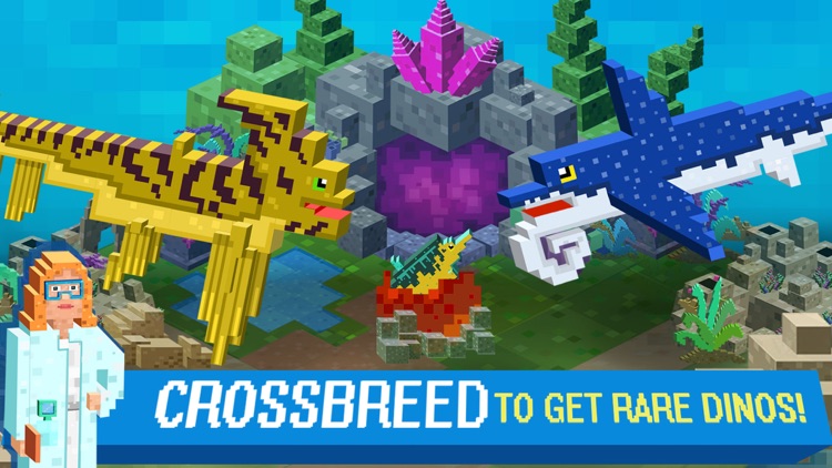 Sea Jurassic Craft - Dino & Shark Tiny World games screenshot-3