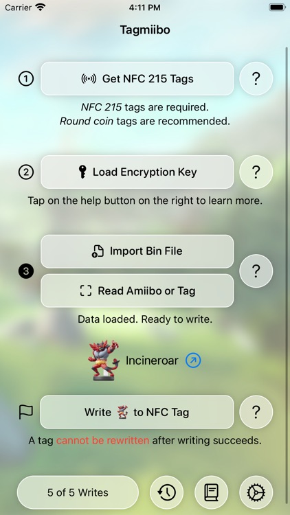 Tagmiibo: Write NFC Tags screenshot-0