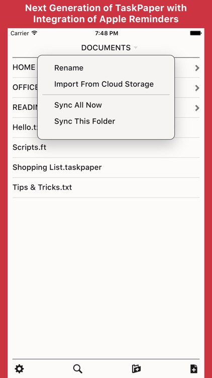 Taskmator - TaskPaper Client, Plain Text Todo List