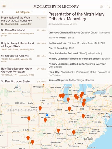 Orthodox Monasteries USA screenshot 4