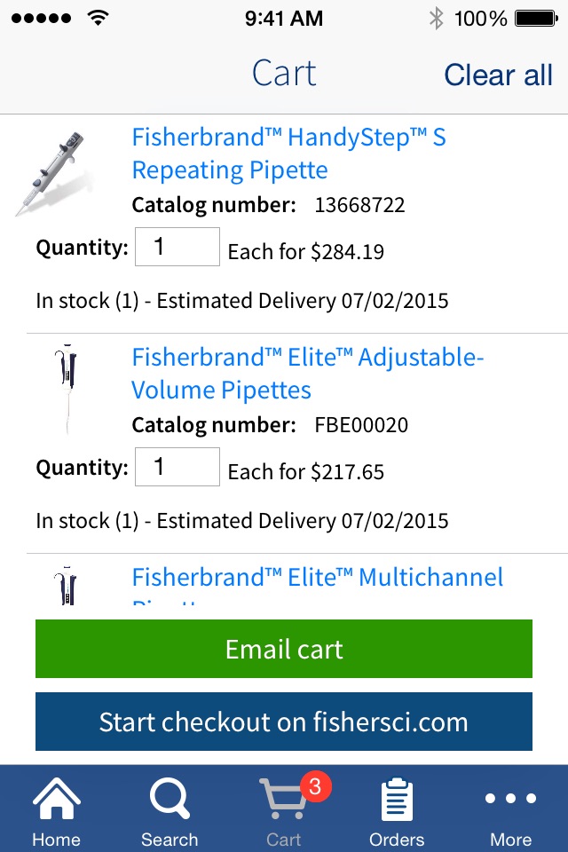 Fisher Scientific screenshot 4