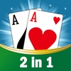 2 in 1 New for FreeCell, game, leisure solitaire