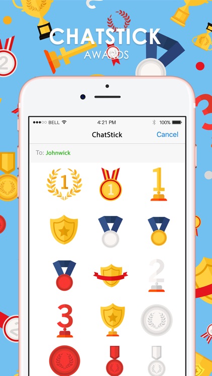 Awards Stickers & Emoji Keyboard By ChatStick