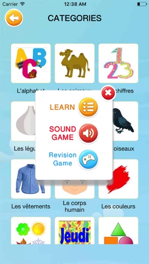 Learn French Flash Cards for kids Picture & Audio(圖2)-速報App