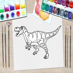 Dinosaur Kid Coloring Book 2 -Relaxing your stress