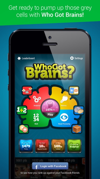 Who Got Brains - Brain Training Games Screenshot 1