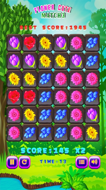 Flower Cute Match 3 - Lovely Blossom Games screenshot-3