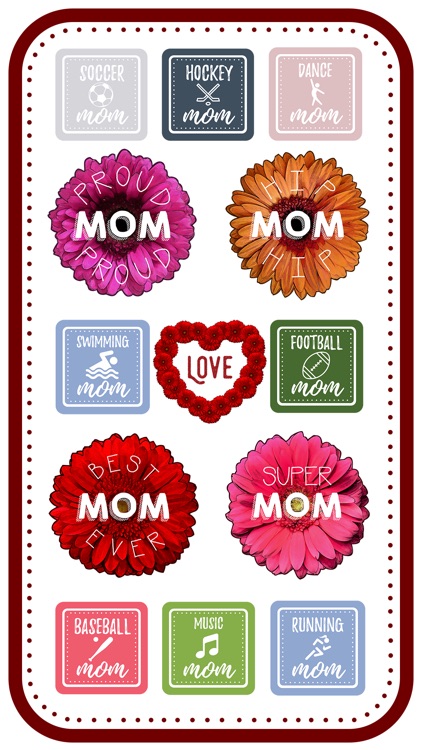 Hip Mom - Mother's Day Stickers