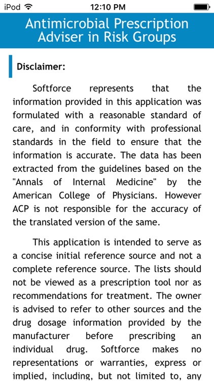 Antimicrobial Prescription Adviser in Risk Groups