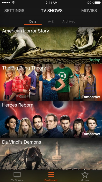 Action! TV & Movies Tracker
