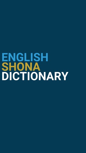 English : Shona Dictionary