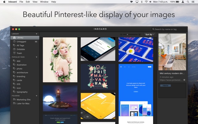 ‎Inboard - Image Organizer Screenshot