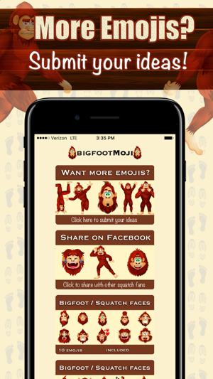 BigfootMoji – Crazy Sasquatch & Bigfoot Emojis(圖5)-速報App