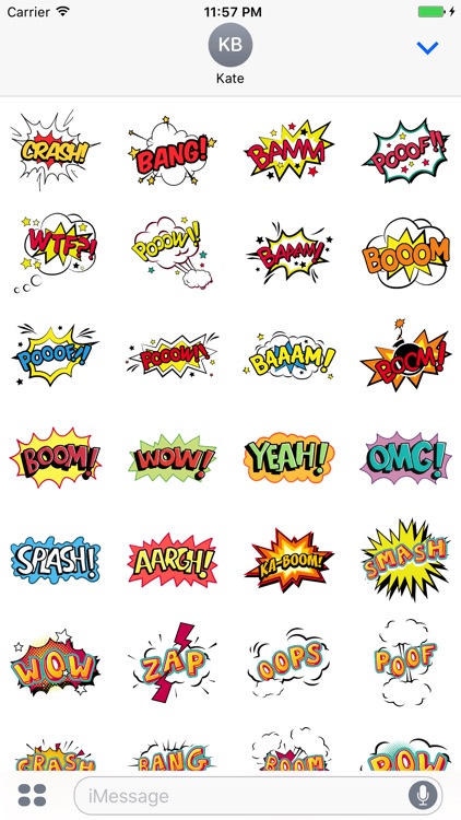 Comic Stickers - Superhero Emojis