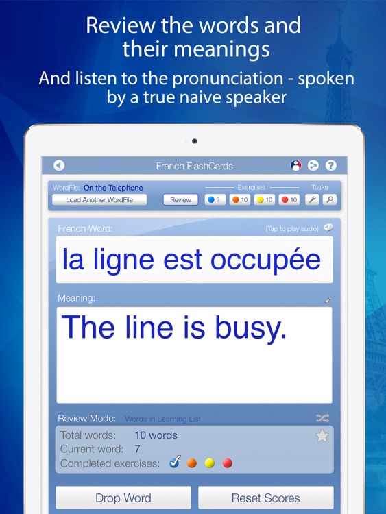 Learn French FlashCards for iPad